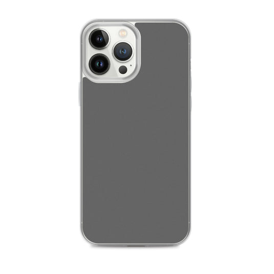 Plain Color Zambezi Grey iPhone Case Clear Bump Resistant CREATIVETECH