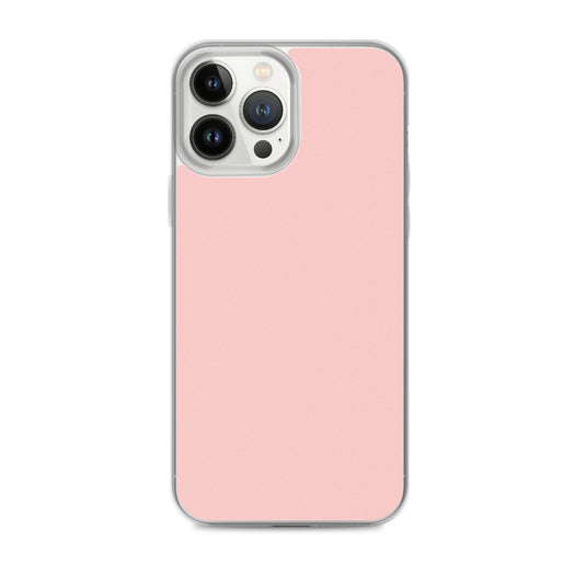 Plain Color Cosmos Pink iPhone Case Clear Bump Resistant Flexible CREATIVETECH