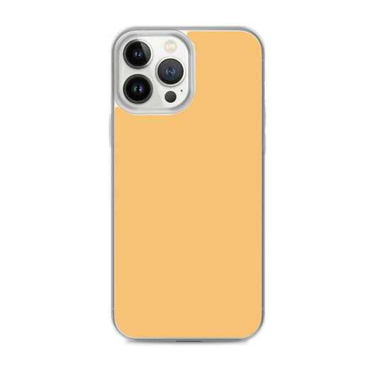 Plain Color Chardonnay Yellow Orange iPhone Case Clear Bump Resistant Flexible CREATIVETECH