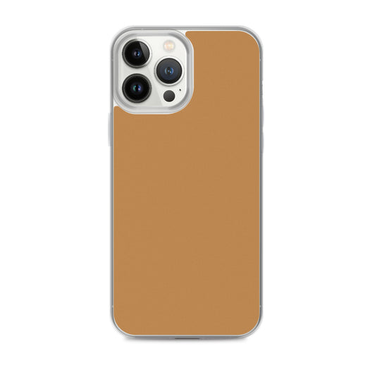 Plain Color Nude Yellow Brown iPhone Case Clear Bump Resistant Flexible CREATIVETECH