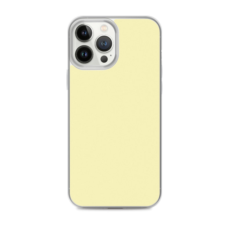 Load image into Gallery viewer, Plain Color Cumulus Yellow iPhone Case Clear Bump Resistant Flexible CREATIVETECH