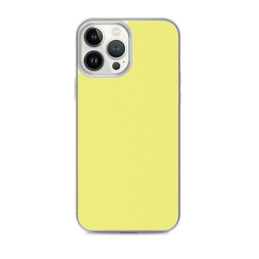 Plain Color Dolly Yellow iPhone Case Clear Bump Resistant CREATIVETECH