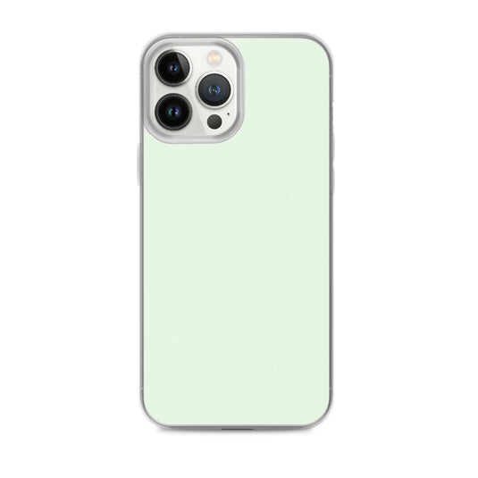 Plain Color Honeydew Green iPhone Case Clear Bump Resistant CREATIVETECH