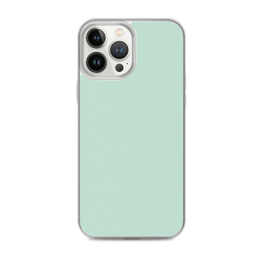 Plain Color Aero Green iPhone Case Clear Bump Resistant CREATIVETECH