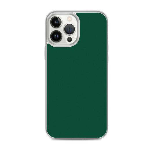 Plain Color British Racing Green iPhone Case Clear Bump Resistant CREATIVETECH