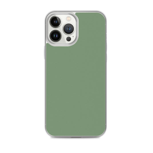 Plain Color Amulet Green iPhone Case Clear Bump Resistant CREATIVETECH