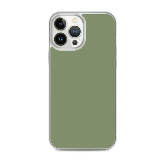 Plain Color Camouflage Green iPhone Case Clear Bump Resistant CREATIVETECH