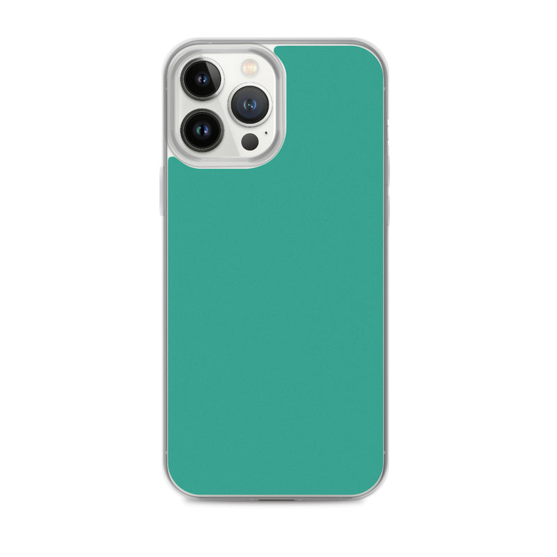 Load image into Gallery viewer, Plain Color Niagara Green iPhone Case Clear Bump Resistant CREATIVETECH
