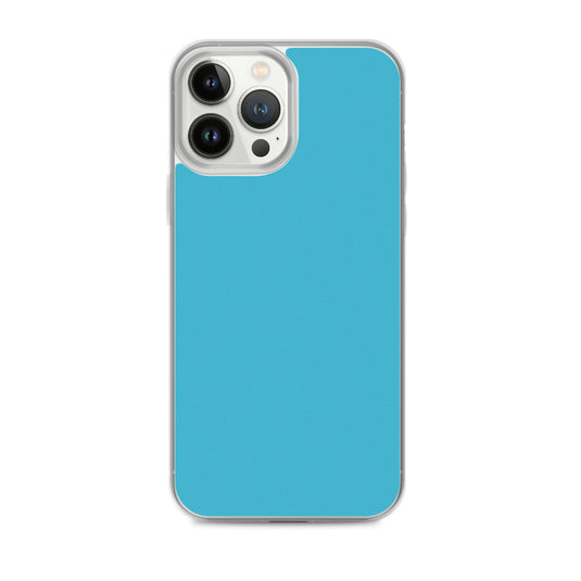 Plain Color Sky Blue iPhone Case Clear Bump Resistant CREATIVETECH