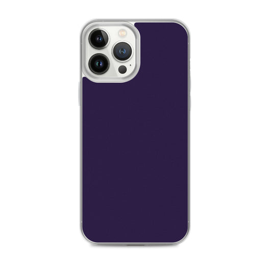 Tolopea Dark Purple iPhone Clear Thin Case Plain Color CREATIVETECH