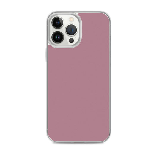 Tapestry Deep Ash Pink iPhone Clear Thin Case Plain Color CREATIVETECH