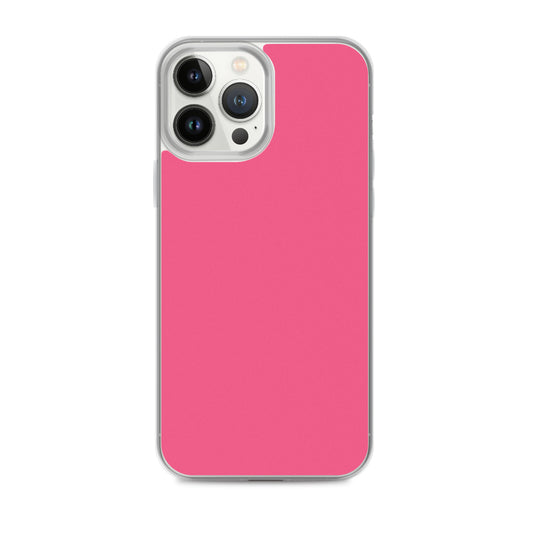 Brink Pink iPhone Clear Thin Case Plain Color CREATIVETECH