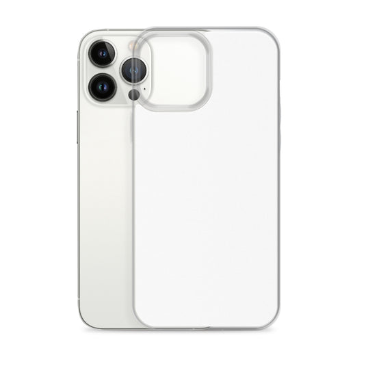 Plain Color White iPhone Case Clear Bump Resistant Flexible CREATIVETECH
