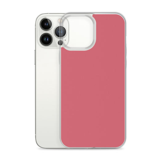 Plain Color Cabaret Pink iPhone Case Clear Bump Resistant Flexible CREATIVETECH