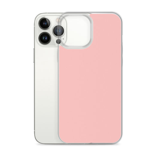 Plain Color Flamingo Pink iPhone Case Clear Bump Resistant Flexible CREATIVETECH