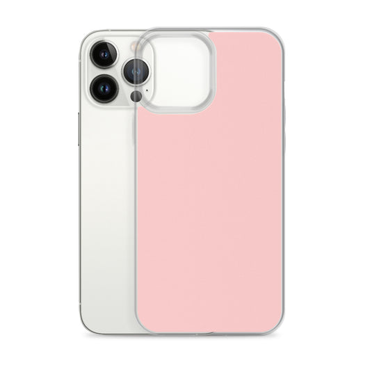 Plain Color Cosmos Pink iPhone Case Clear Bump Resistant Flexible CREATIVETECH