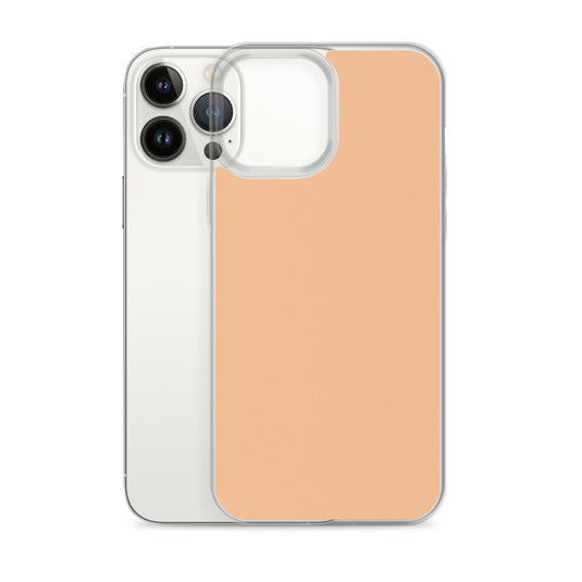 Plain Color Romantic Orange iPhone Case Clear Bump Resistant Flexible CREATIVETECH