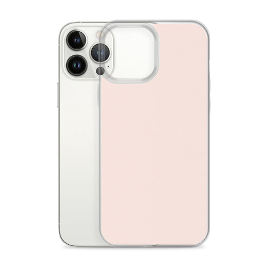 Plain Color Wisp Pink iPhone Case Clear Bump Resistant Flexible CREATIVETECH