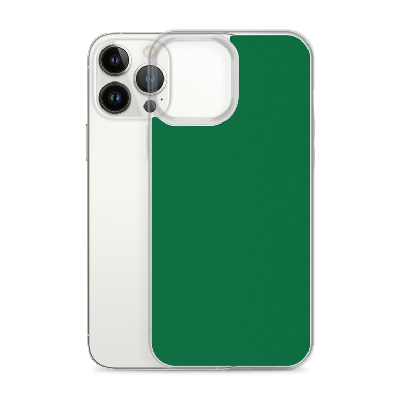 Load image into Gallery viewer, Plain Color Emerald Green iPhone Case Clear Bump Resistant CREATIVETECH