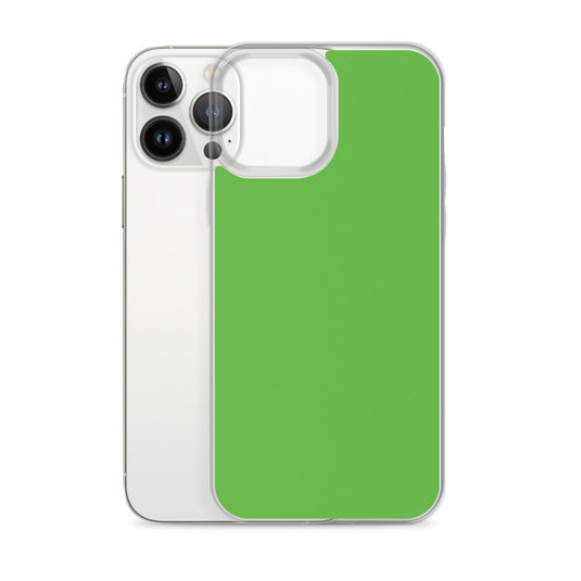 Plain Color Kelly Green iPhone Case Clear Bump Resistant CREATIVETECH