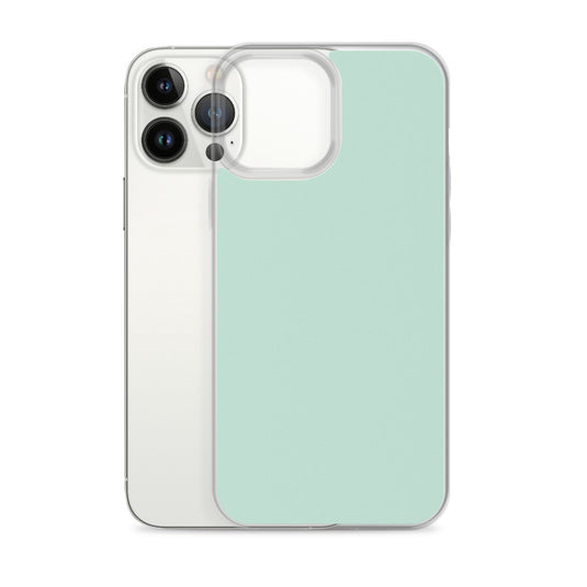 Plain Color Aero Green iPhone Case Clear Bump Resistant CREATIVETECH