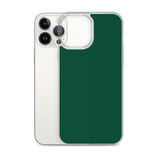 Plain Color British Racing Green iPhone Case Clear Bump Resistant CREATIVETECH