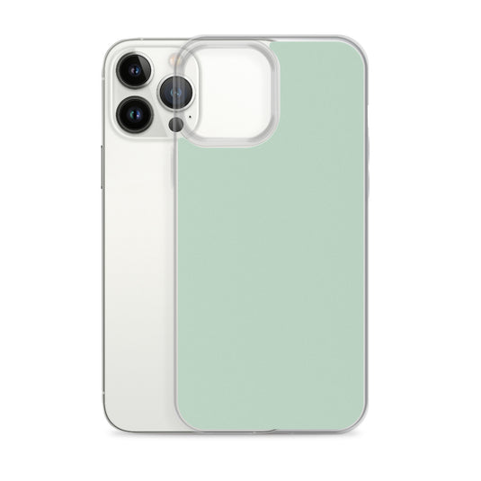 Plain Color Shallow Edgewater Blue iPhone Case Clear Bump Resistant CREATIVETECH