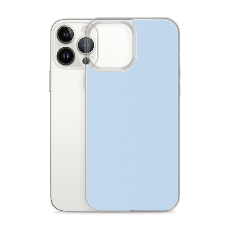 Load image into Gallery viewer, Plain Color Pattens Blue iPhone Case Clear Bump Resistant CREATIVETECH