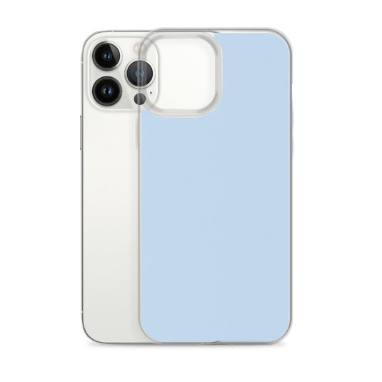 Plain Color Pattens Blue iPhone Case Clear Bump Resistant CREATIVETECH