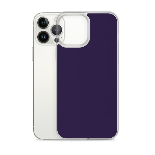 Tolopea Dark Purple iPhone Clear Thin Case Plain Color CREATIVETECH
