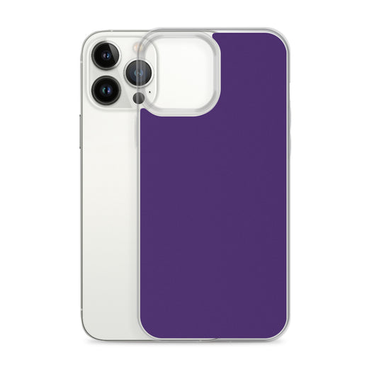 Purple iPhone Clear Thin Case Plain Color CREATIVETECH