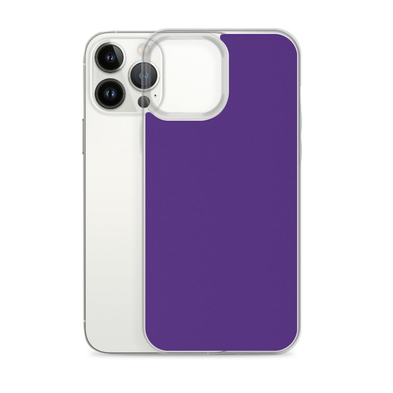 Load image into Gallery viewer, Indigo Purple iPhone Clear Thin Case Plain Color CREATIVETECH