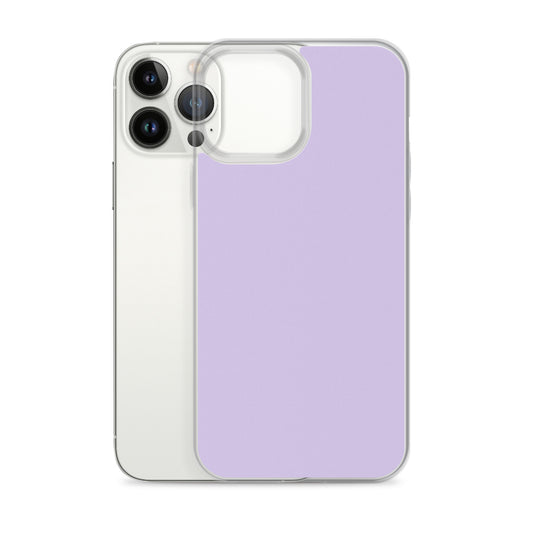 Fog Violet Purple  iPhone Clear Thin Case Plain Color CREATIVETECH
