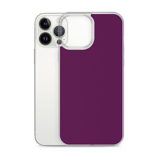 Tyrian Purple iPhone Clear Thin Case Plain Color CREATIVETECH