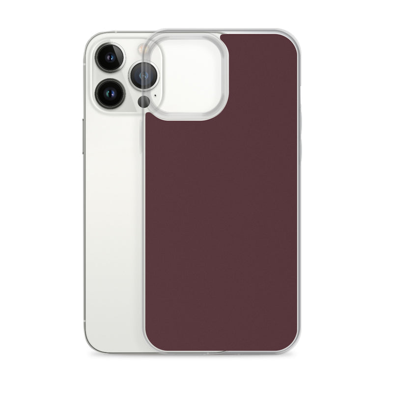Load image into Gallery viewer, Cab Sav Brown iPhone Clear Thin Case Plain Color CREATIVETECH