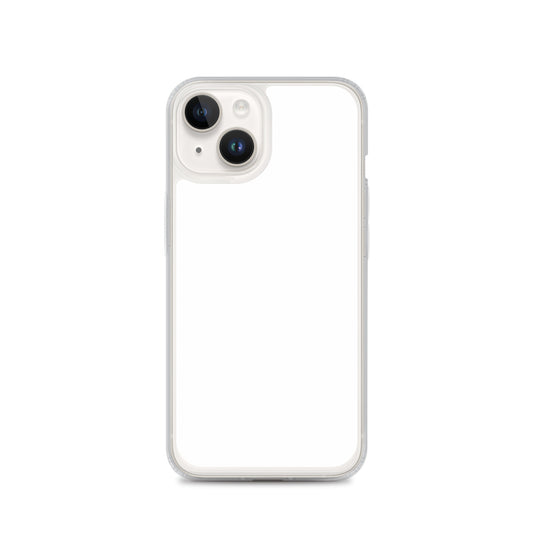 Plain Color White iPhone Case Clear Bump Resistant Flexible CREATIVETECH