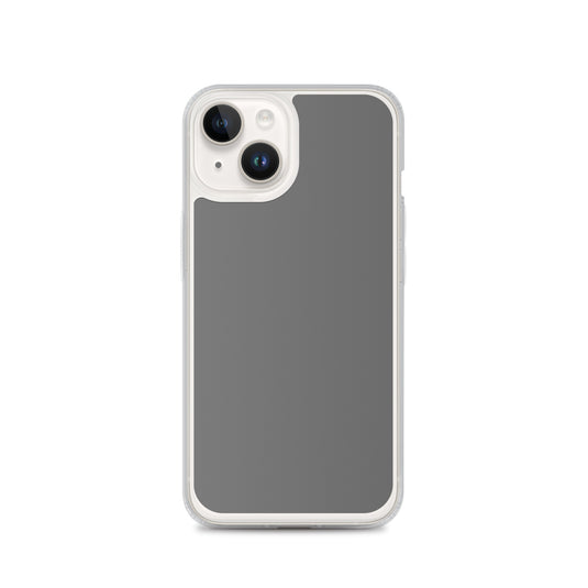Plain Color Zambezi Grey iPhone Case Clear Bump Resistant CREATIVETECH