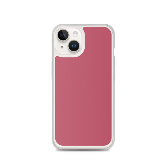 Plain Color Hippie Pink iPhone Case Clear Bump Resistant Flexible CREATIVETECH