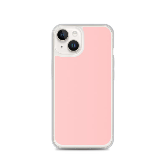 Plain Color Flamingo Pink iPhone Case Clear Bump Resistant Flexible CREATIVETECH