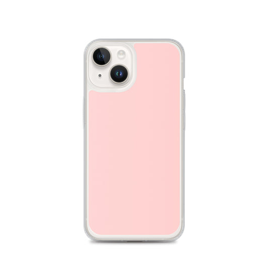 Plain Color Cosmos Pink iPhone Case Clear Bump Resistant Flexible CREATIVETECH