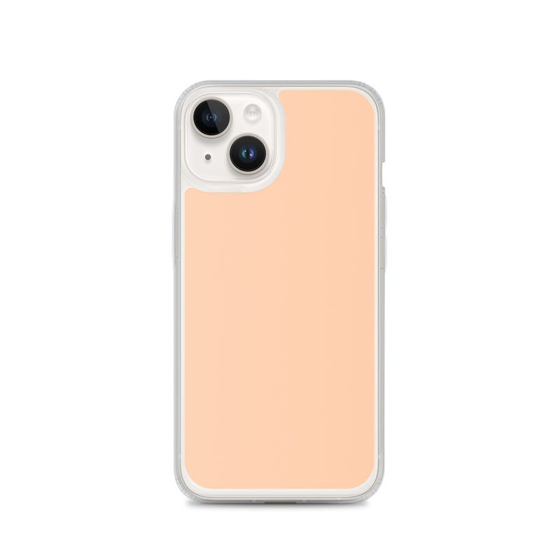 Load image into Gallery viewer, Plain Color Peach Orange iPhone Case Clear Bump Resistant Flexible CREATIVETECH