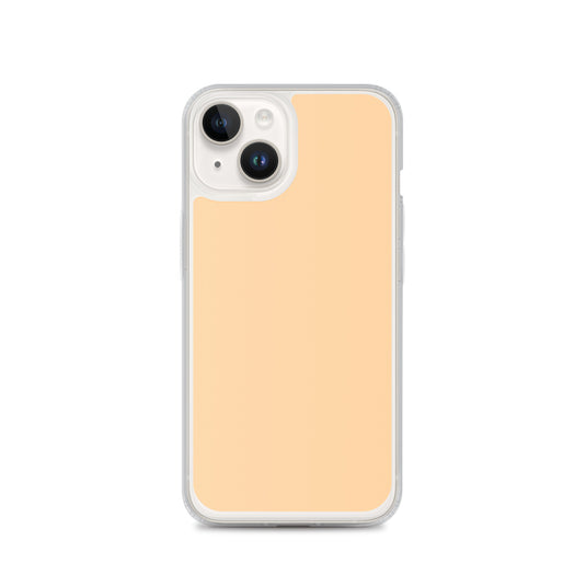 Plain Color Frangipani Orange iPhone Case Clear Bump Resistant Flexible CREATIVETECH