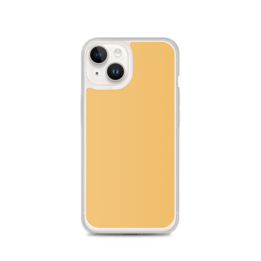 Plain Color Harvest Gold Yellow iPhone Case Clear Bump Resistant Flexible CREATIVETECH