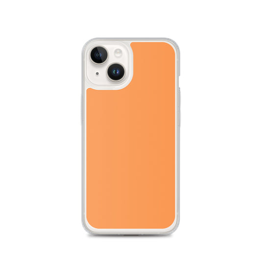 Plain Color Sea Buckthorn Orange iPhone Case Clear Bump Resistant Flexible CREATIVETECH