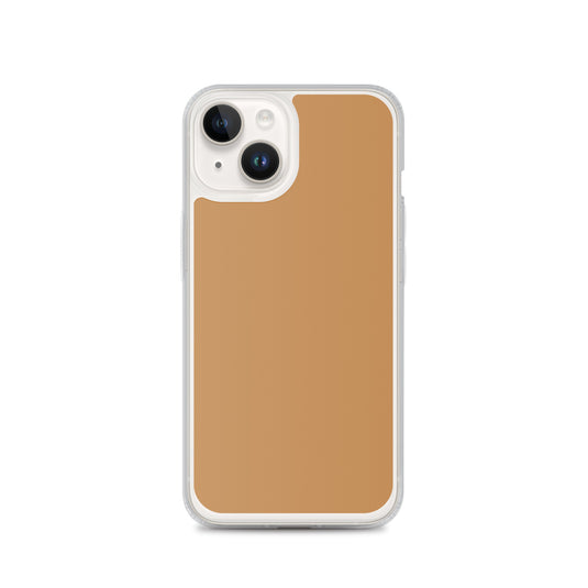 Plain Color Nude Yellow Brown iPhone Case Clear Bump Resistant Flexible CREATIVETECH