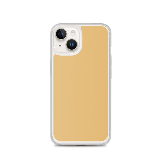 Plain Color Fawn Beige Brown iPhone Case Clear Bump Resistant Flexible CREATIVETECH
