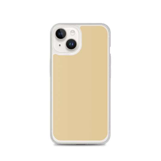 Plain Color New Orleans Beige Brown iPhone Case Clear Bump Resistant Flexible CREATIVETECH
