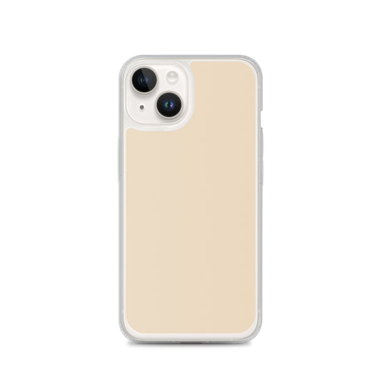 Plain Color Champagne Yellow iPhone Case Clear Bump Resistant Flexible CREATIVETECH