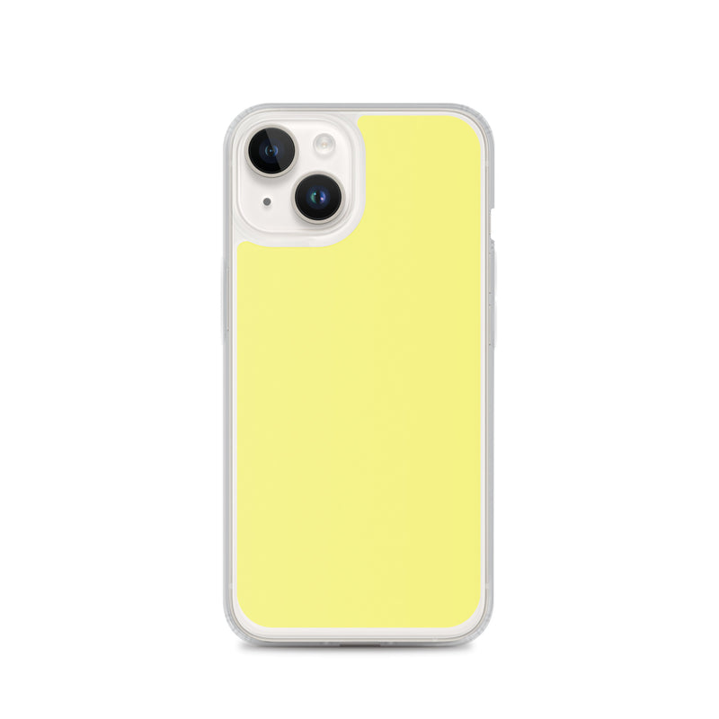 Load image into Gallery viewer, Plain Color Dolly Yellow iPhone Case Clear Bump Resistant CREATIVETECH