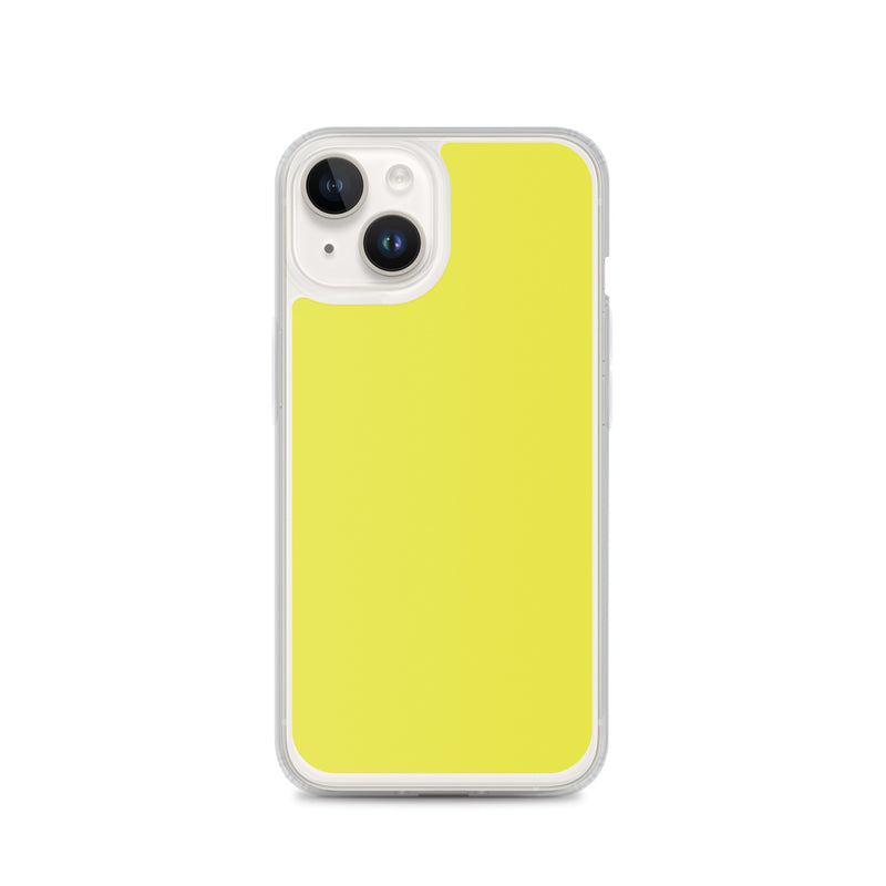 Load image into Gallery viewer, Plain Color Starship Yellow iPhone Case Clear Bump Resistant CREATIVETECH